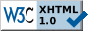 XHTML 1.0 valid